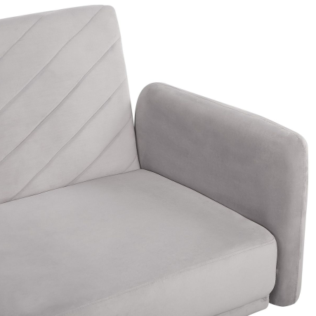 3-seater sofa SENJA Velvet Light Grey [7]