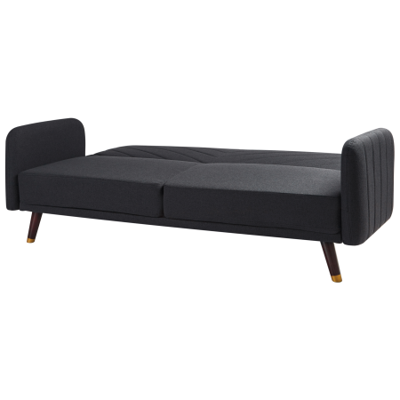 Canapea extensibilă cu 3 locuri SENJA In sintetic Negru [4]