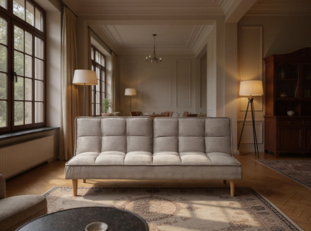 Canapea cu 3 locuri - 3-seater sofa bed SILJAN Light grey Grey