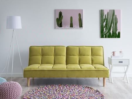 Canapea cu 3 locuri - 3-seater sofa SILJAN Olive green