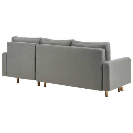 3-Seater Sofa Bed SIRO Grey with Storage Left [6]