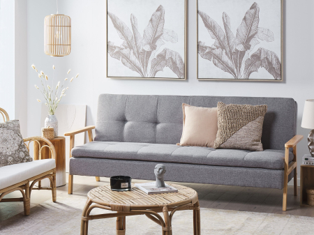 Canapea cu 3 locuri - 3-seater sofa bed TJORN Light Grey