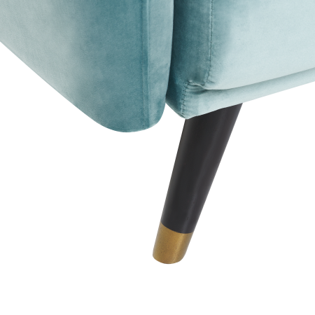 Canapea extensibilă cu 3 locuri VIMMERBY Catifea Albastru deschis [9]