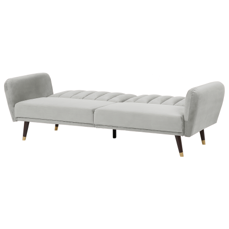 Canapea extensibilă cu 3 locuri VIMMERBY Catifea Gri deschis [4]