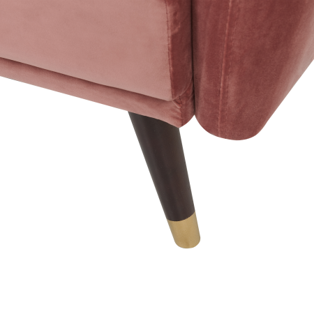 Canapea extensibilă cu 3 locuri VIMMERBY Catifea Roz [8]