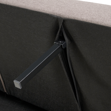 Canapea extensibilă cu 3 locuri VIMMERBY  Maro deschis [9]