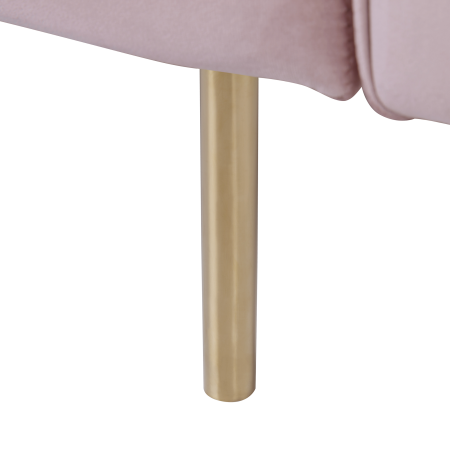 3-seater sofa bed VISNES Velvet Pink [6]