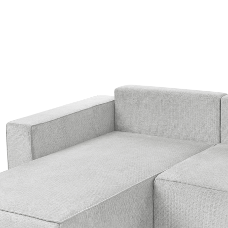 U-shaped sofa bed with VATNE 4-seater Light Grey with storage [8]