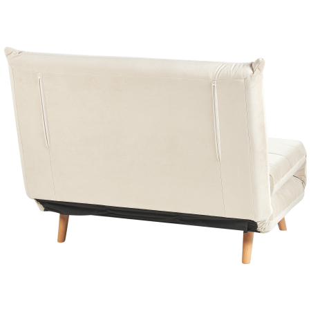 Single sofa bed SETTEN Velvet Light Beige [5]