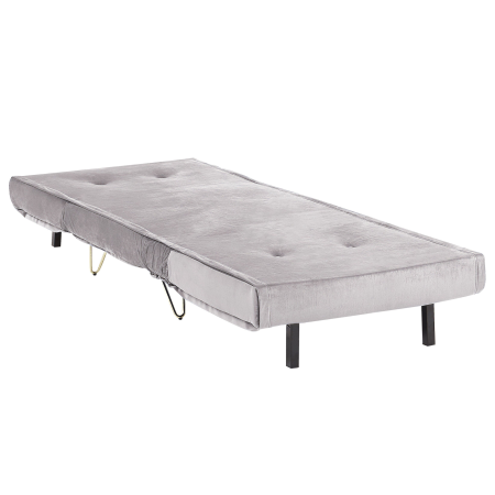Single sofa bed VESTFOLD Velvet Grey [6]