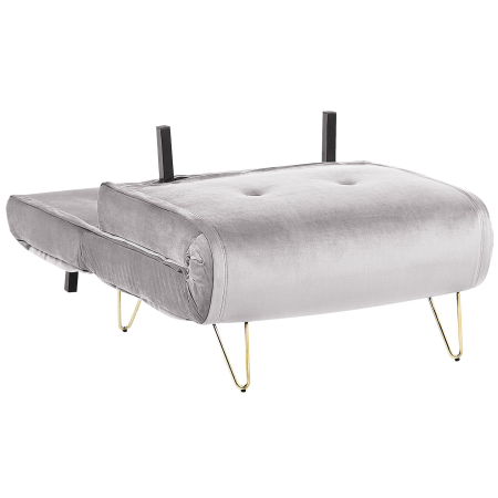 Single sofa bed VESTFOLD Velvet Grey [4]