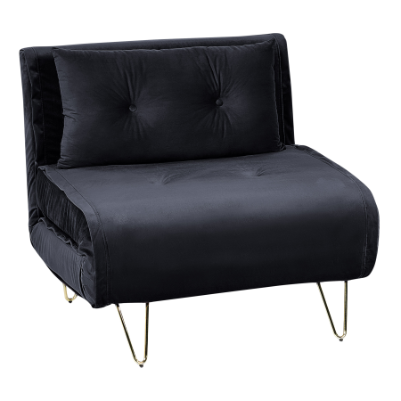 Single sofa VESTFOLD Velvet Black [3]