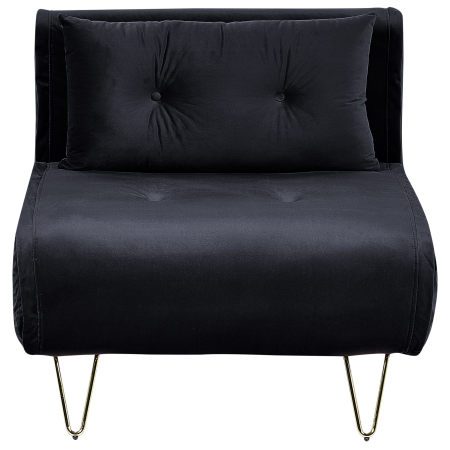 Single sofa VESTFOLD Velvet Black [1]