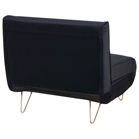 Single sofa VESTFOLD Velvet Black [5]