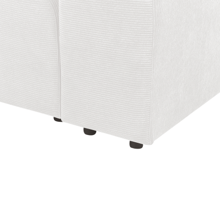 Canapea modulară cu 2 locuri FALSTERBO Velur Alb-murdar [9]