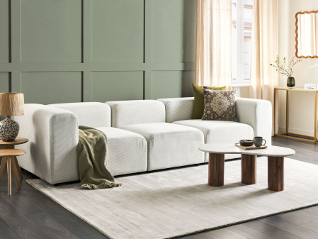 Canapea modulară - 3-seater modular sofa FALSTERBO Off-white velvet
