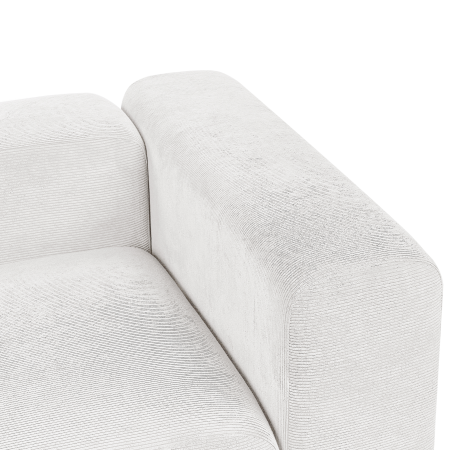 Canapea modulară cu 3 locuri FALSTERBO Velur Alb-murdar [9]