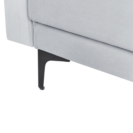 5-seater modular U-shaped sofa ABERDEEN Velvet Light grey [6]