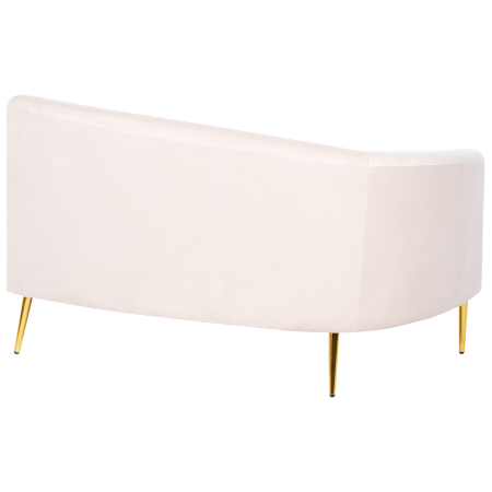 Canapea semicirculară cu 4 locuri MOSS Catifea Bej deschis [7]