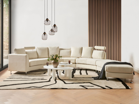Canapea în formă de U - 7-seater semi-circular sofa ROTUNDE Beige