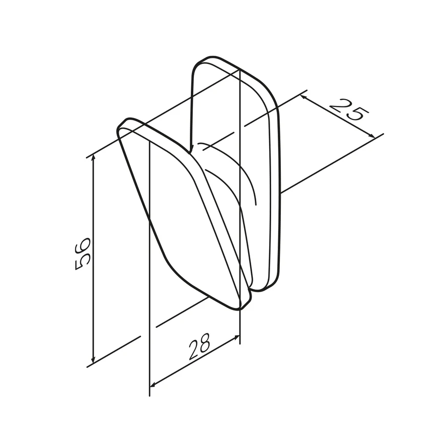 Cârlig pentru prosoape Inspire 2.0, crom [1]