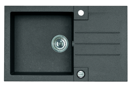 Recomandate - Rock 130 black composite sink