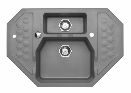 SENSUAL - Chiuveta compozit Sensual 60 Steel