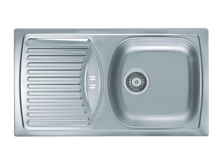 BASIC - Stainless steel sink Basic 150 linen right