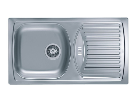 BASIC - Stainless steel sink Basic 150 linen left