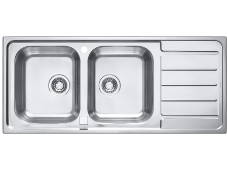 LINE MAXIM - Chiuveta inox Line 100 Maxim satin