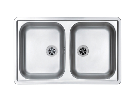 LINE - Stainless steel sink Line 90 linen