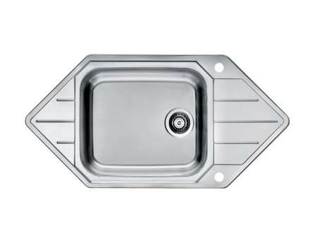 PRAKTIK - Praktik 130 satin stainless steel sink (corner installation)