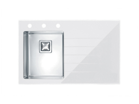 CHIUVETE STICLA - Crystalix glass sink 10 black right