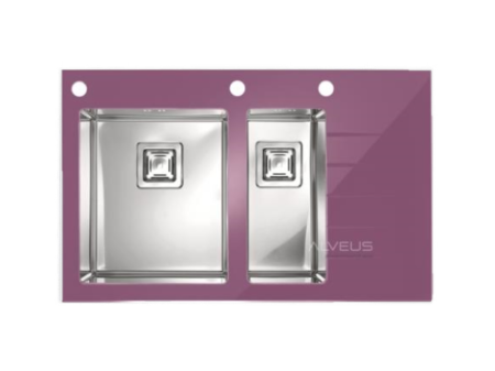 CHIUVETE STICLA - Crystalix glass sink 20 white right