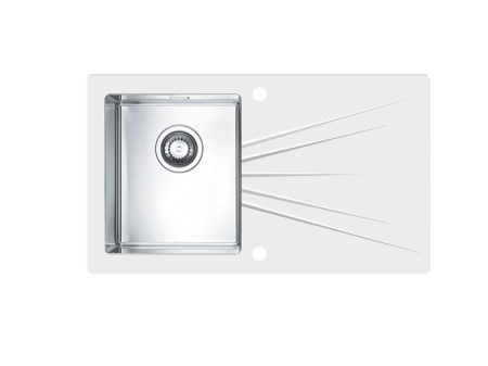 CHIUVETE STICLA - Karat glass sink 10 black right