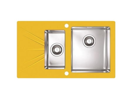 CHIUVETE STICLA - Glass sink Karat 20 custom left