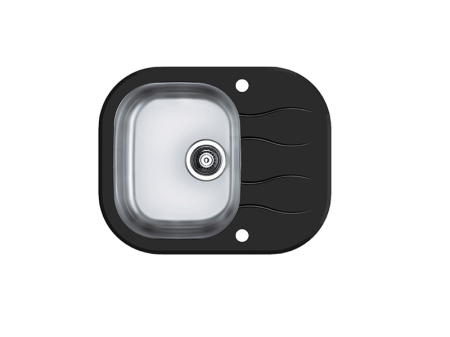 CHIUVETE STICLA - Chiuveta sticla Wave 10 negru