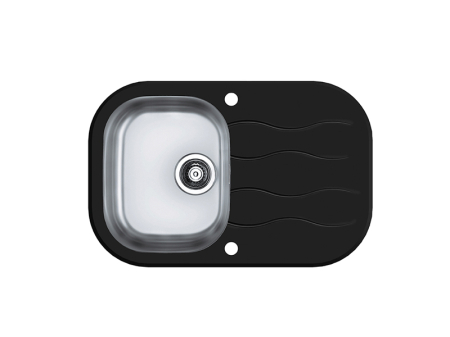 CHIUVETE STICLA - Chiuveta sticla Wave 20 negru