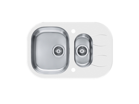 CHIUVETE STICLA - Chiuveta sticla Wave 30 alb