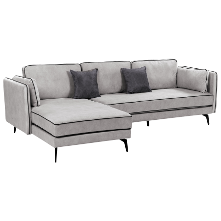 3-seater corner sofa ALTAN Velvet Light grey Right [4]