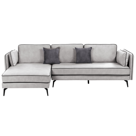 3-seater corner sofa ALTAN Velvet Light grey Right [1]