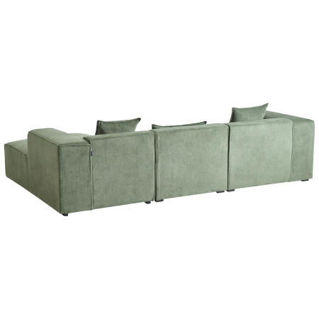 DOLVA 3-seater corner sofa Dark green left [4]