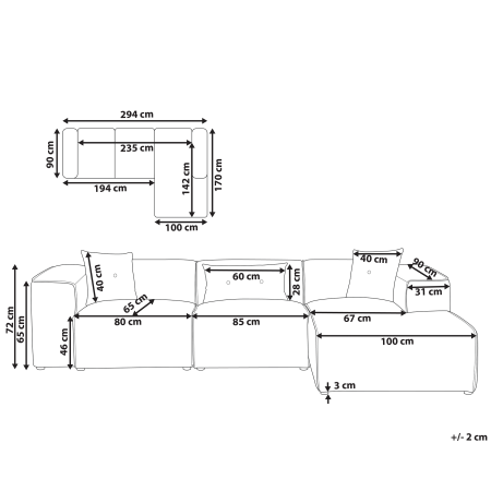 DOLVA 3-seater corner sofa Dark green left [2]
