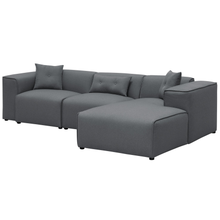 3-seater corner sofa DOLVA Dark grey Left [3]