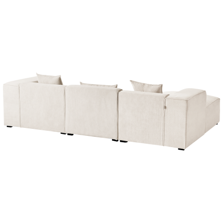 3-seater corner sofa DOLVA Off-white Velour Right [5]