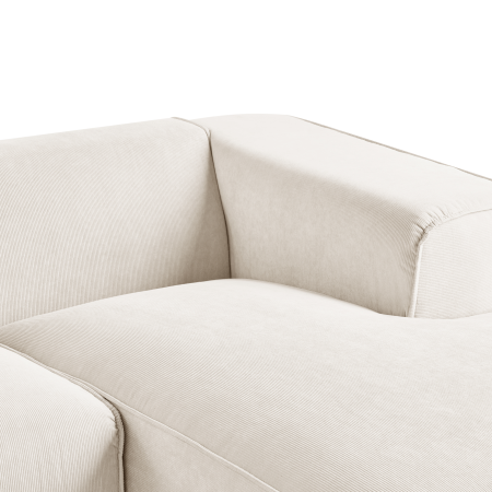 3-seater corner sofa DOLVA Off-white velvet Left [8]