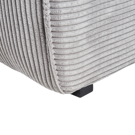 DOLVA 3-seater corner sofa Velour Light Grey Left [10]