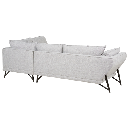 Colțar cu 3 locuri ELGA In Gri deschis Stânga [4]