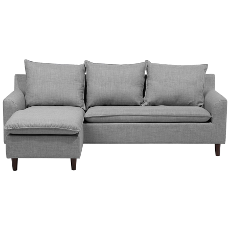 3-seater corner sofa ELVENES Light Grey Right [1]