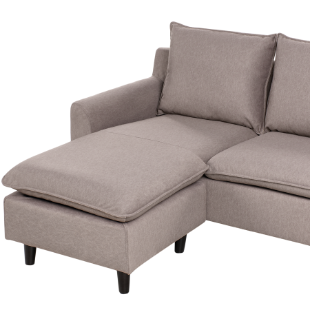 ELVENES 3-seater corner sofa Taupe Right [6]